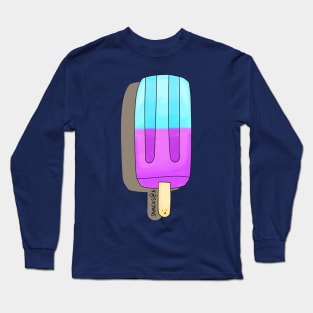 Refreshing blue and purple ice pop Long Sleeve T-Shirt